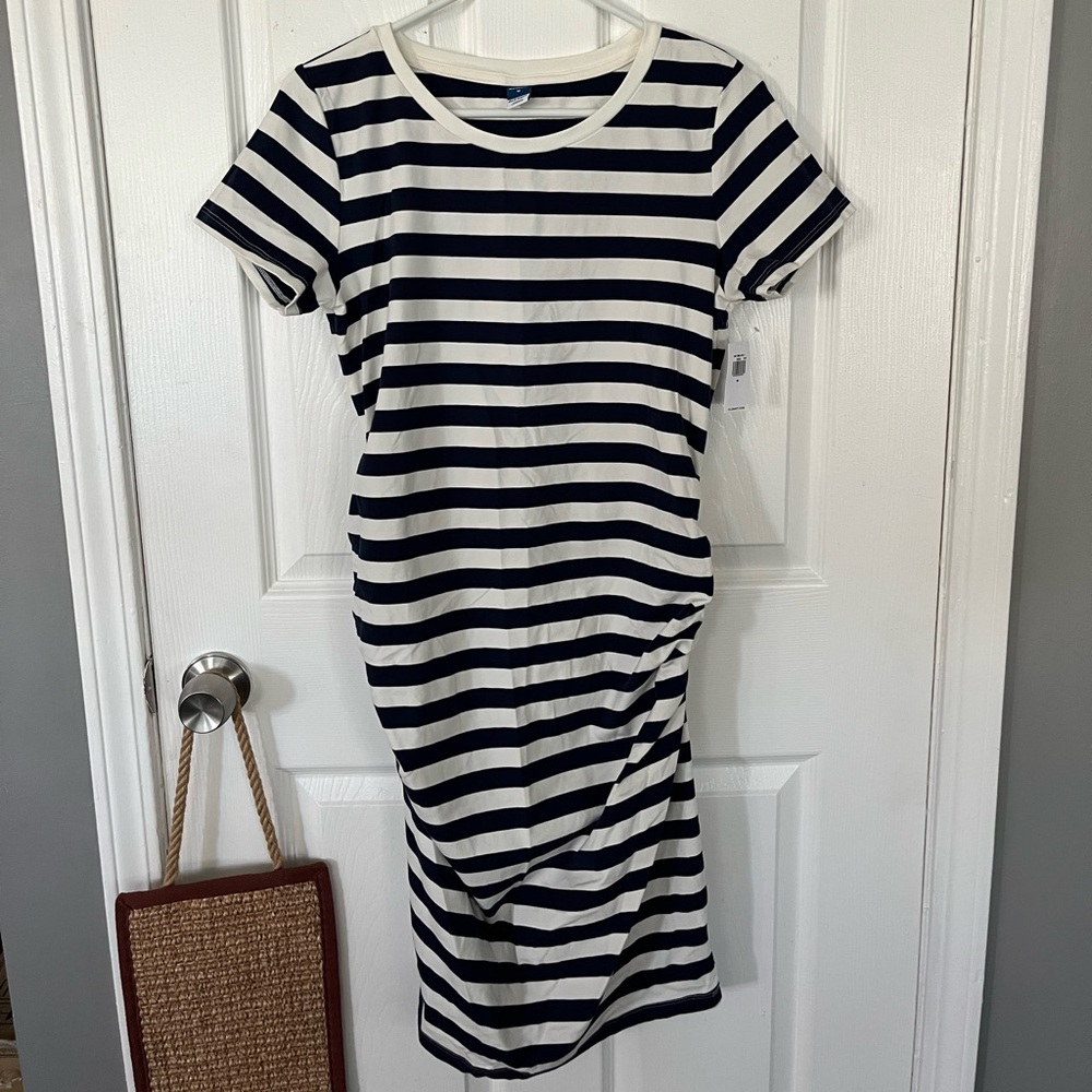 Classic Striped Navy and White Dress
